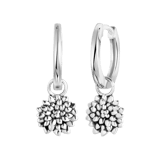 Ohrringe, 925 Silber, Geburtsblume