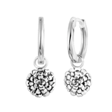 Ohrringe, 925 Silber, Geburtsblume