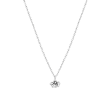 Halskette & Anhänger, 925 Silber, Geburtsblume