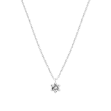 Halskette & Anhänger, 925 Silber, Geburtsblume