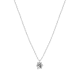 Halskette & Anhänger, 925 Silber, Geburtsblume