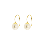 14 karaat geelgouden oorhangers parel 8,5mm voor dames