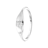 Zilveren ring kompas zirkonia