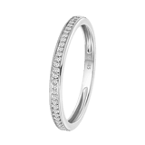14 Karaat witgouden railring 29 diamanten 0,08ct
