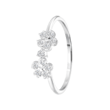 Ring, 925 Silber, Blume, Zirkonia