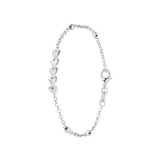 Zilveren armband hartjes