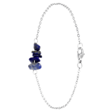 Armband, Edelstahl, mit Lapis Lazuli