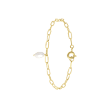 Armband, 925 Silber, vergoldet, mit Süßwasserperle