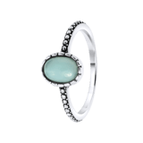 Ring, 925 Silber, mit Edelstein, Amazonit