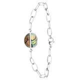 Stainless steel armband met hanger