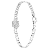 Gerecycleerd zilveren armband Surinaamse mattenklopper. 