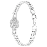 Gerecycled zilveren armband Surinaamse mattenklopper.  