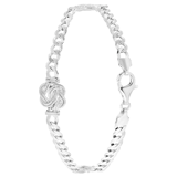 Gerecycled zilveren armband Surinaamse mattenklopper.  