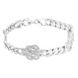 Gerecycled zilveren armband Surinaamse mattenklopper.  