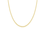 9K ketting met diamond cut gourmet schakel 3,9mm
