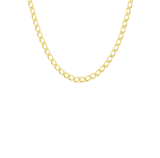 9 karaat ketting met diamond cut gourmet schakel 7mm voor heren