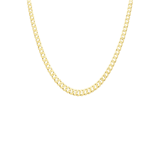 9 karaat ketting met diamond cut gourmet schakel 5,5mm voor heren