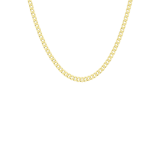 9 karaat ketting met diamond cut gourmet schakel 5,9mm voor heren