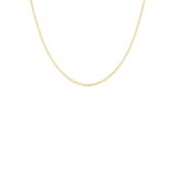 Halskette, 375 Gold, mit venezianischem Kettenglied, 2 mm