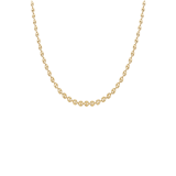 Halskette, 375 Gold, mit Marine-Kettenglied, 6 mm