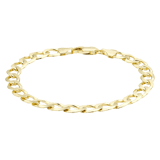 9K armband met gourmet schakel 7mm