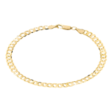9K armband met gourmet schakel 4,5mm