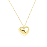 Zilveren goldplated ketting met hanger hart voor dames