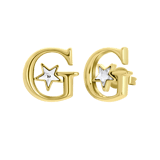 Guess-Ohrringe, Edelstahl, vergoldet, A STAR IS BORN