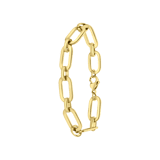 Stainless steel goldplated fantasiearmband voor dames
