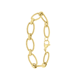 Armband, Edelstahl, vergoldet (750 Gold), Isabella