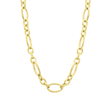 Stainless steel goldplated ketting voor dames