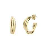 Stainless steel goldplated oorringen voor dames