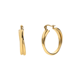 Ohrringe, Edelstahl, vergoldet (750 Gold), Zuria