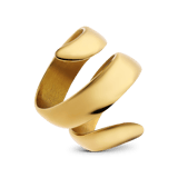 Stainless steel goldplated ring voor dames