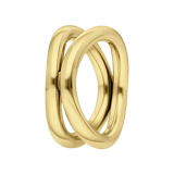 Ring, Edelstahl, vergoldet (750 Gold), Amandine