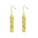 Ohrringe, Edelstahl, vergoldet (750 Gold), Anaulle