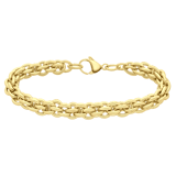 Armband, Edelstahl, vergoldet (750 Gold), Anaulle