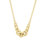 Stainless steel goldplated ketting voor dames