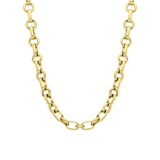 Stainless steel goldplated ketting voor dames