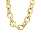 Halskette, Edelstahl, vergoldet (750 Gold), Melina