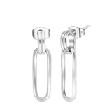 Camille gerecycled stainless steel oorhangers voor dames