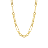 Stainless steel goldplated ketting voor dames