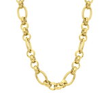 Stainless steel goldplated ketting voor dames