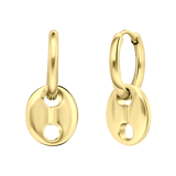 Ohrringe, Edelstahl, vergoldet (750 Gold), Sebire