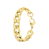 Armband, Edelstahl, vergoldet (750 Gold), Colette