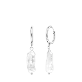 Stainless steel oorbellen Perle