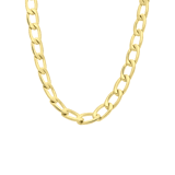 Stainless steel goldplated ketting voor dames