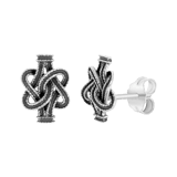 Ohrstecker, 925 Silber, Surinam-Teppichklopfer