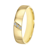 Trauring für Damen, 585 Gelbgold, 4 mm, Mayra TW 452