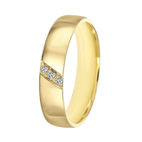 9K gele dames trouwring 4mm Mayra TW 452